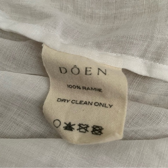 Doen Beaux Ramie Lace Square Neck Cami Camisole Tank Top Blouse Salt - Picture 11 of 11